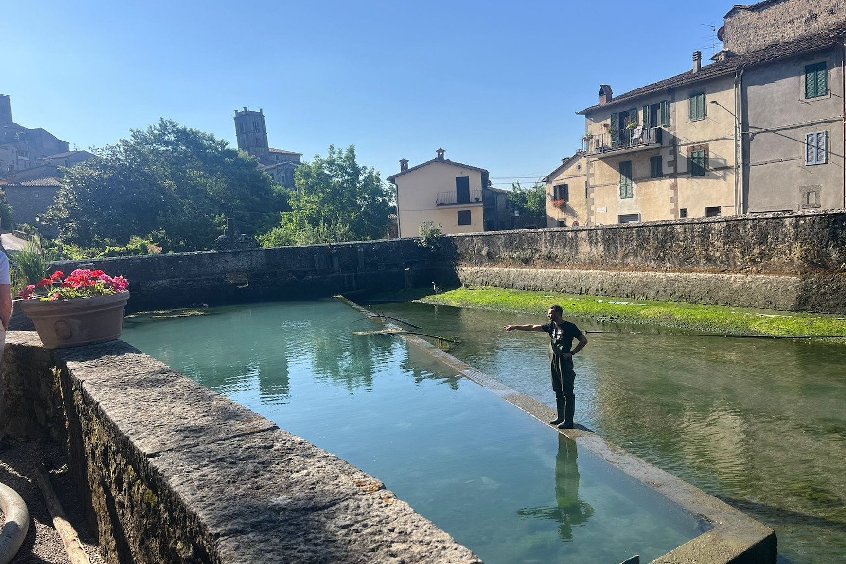 Vasca della Peschiera a Santa Fiora.