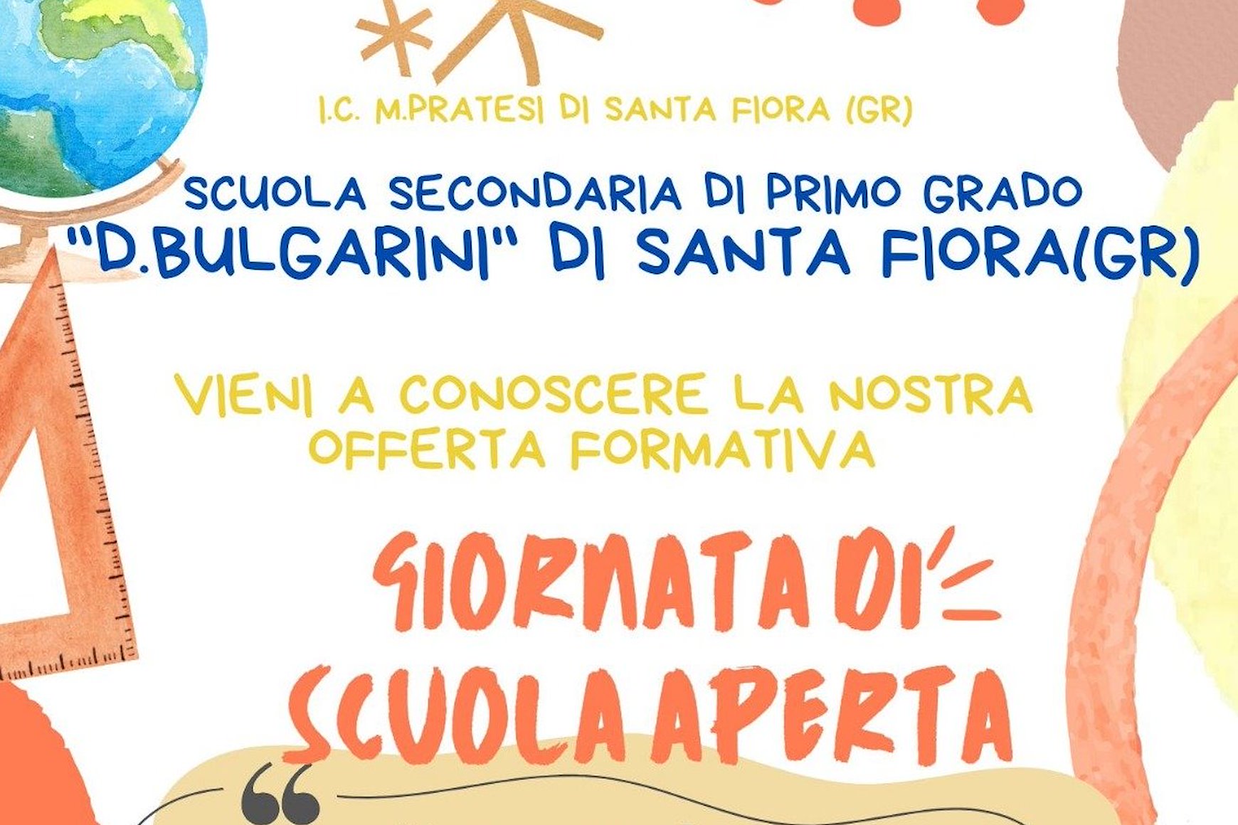 Open Day: Scuola secondaria di primo grado D. Bulgarini